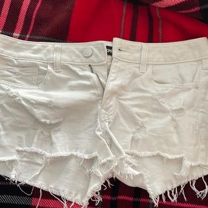 Express shortie shorts